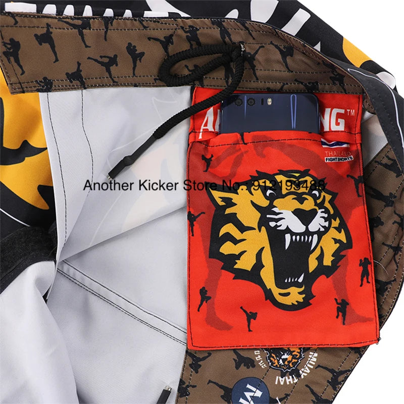 Tiger MMA Shorts BJJ Crossfit Wrestling Grappling Shorts Jiujitsu Martial Arts Combat Clothing Men Women Kickboxing Boxing Pants