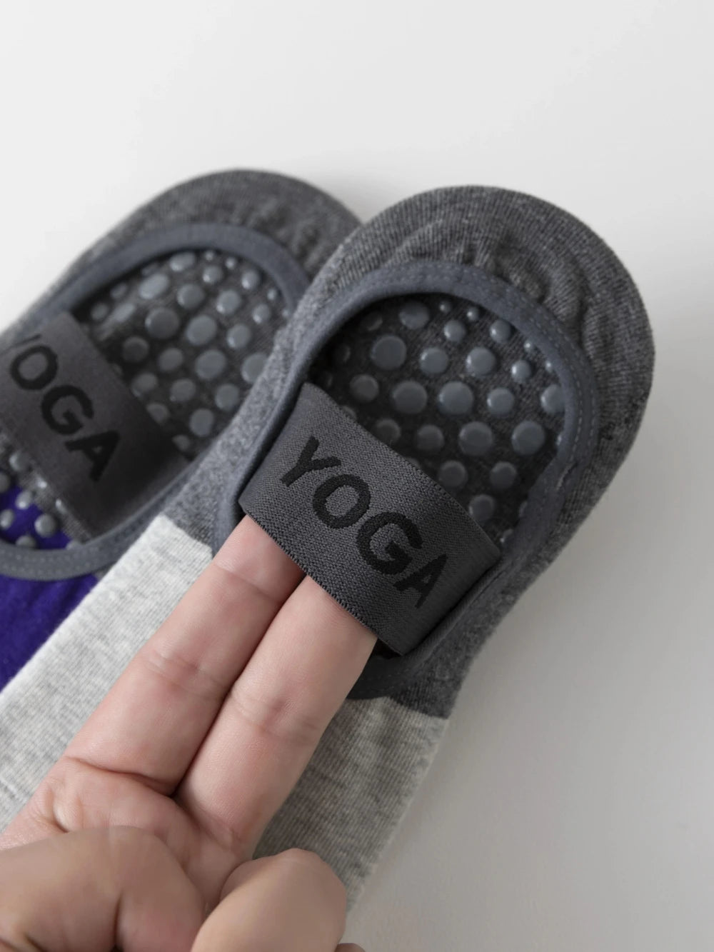 Barefoot Exercise Socks Anti-Slip Grip and Plain Yoga Socks