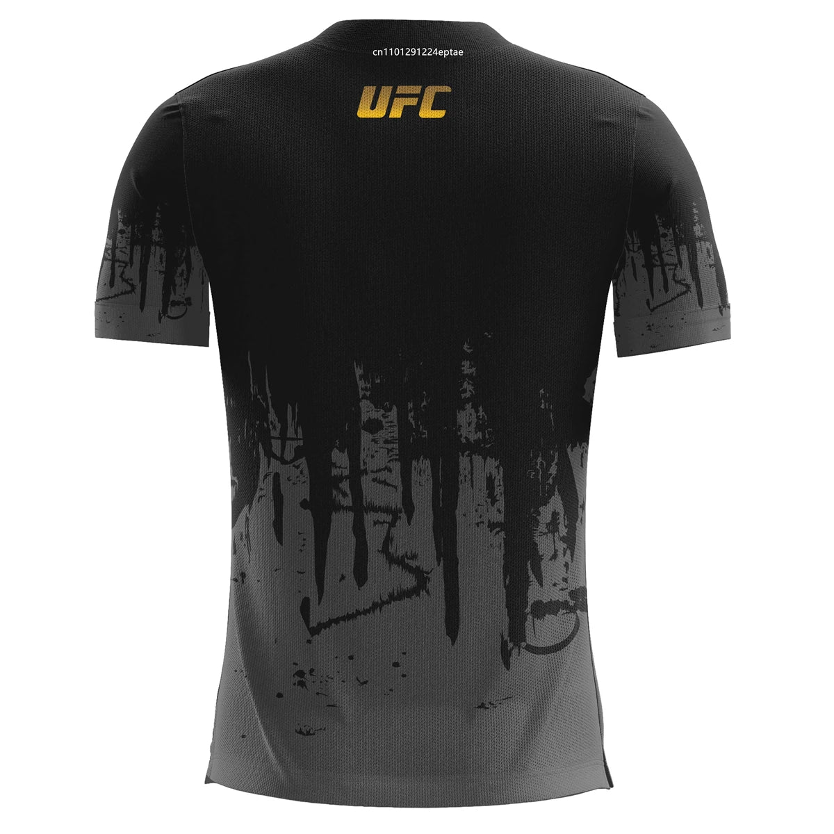 Men's UFC T-Shirts Sports Fitness Sportswear Quick-Drying Gradient Short Sleeve Tops Outdoor Boxing Training Running Men Clothes