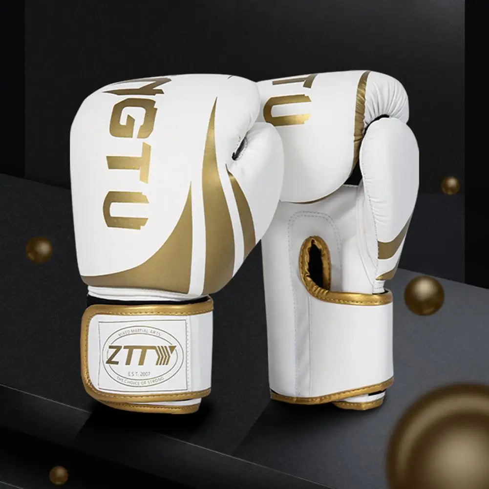 PU Breathable Boxing Gloves Professional Sanda, Muay Thai & Fighting Gloves
