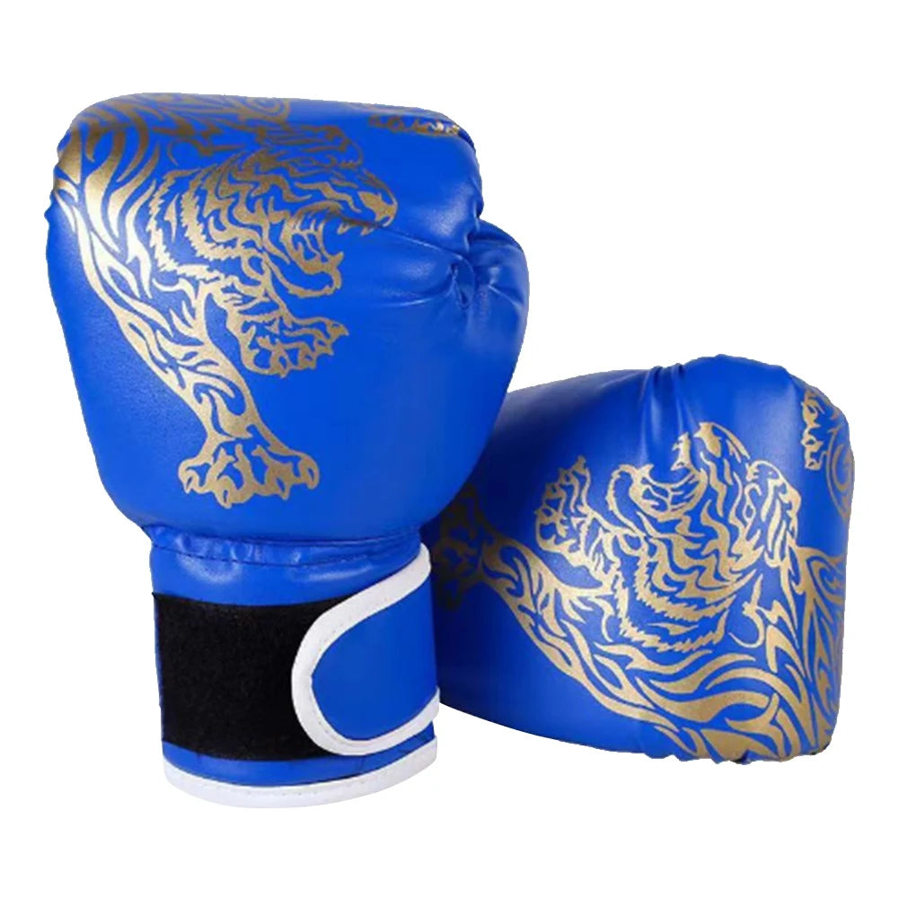 2pcs Boxing Training Fighting Gloves Breathable PU Leather Boxing Training Gloves Sanda Sparring Muay Thai MMA Karate Gloves