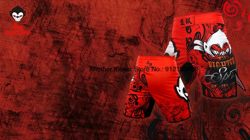 Tiger MMA Shorts BJJ Crossfit Wrestling Grappling Shorts Jiujitsu Martial Arts Combat Clothing Men Women Kickboxing Boxing Pants