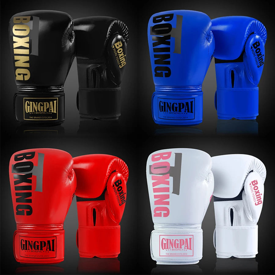 GINGPAI MMA Boxing Gloves – Muay Thai Sandbag Gloves for Training & Fighting