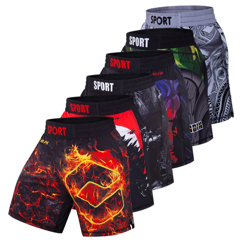 MMA Fight Shorts Boxing Sport Clothing Men Rashguard Muay Thai Mma shorts Fight Wear Bjj Jiu Jitsu Grappling Running Short Pants