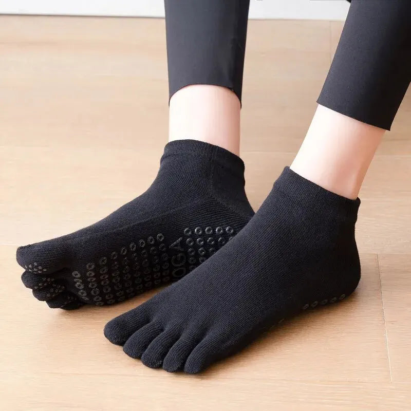 Breathable Cotton Pilates Socks for Women Non-Slip Yoga & Dance Socks