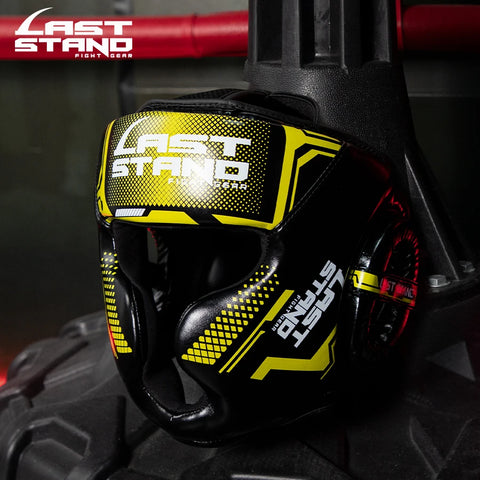 Last Stand Full-Cover Boxing Helmet – Thickened Head Guard for Karate, & Gym Training