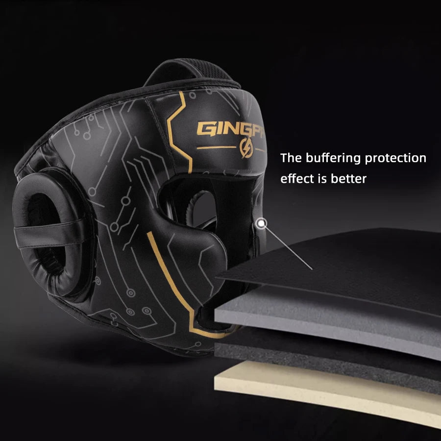 GINGPAI Head Protectors – Boxing & MMA Helmets for Competition & Training