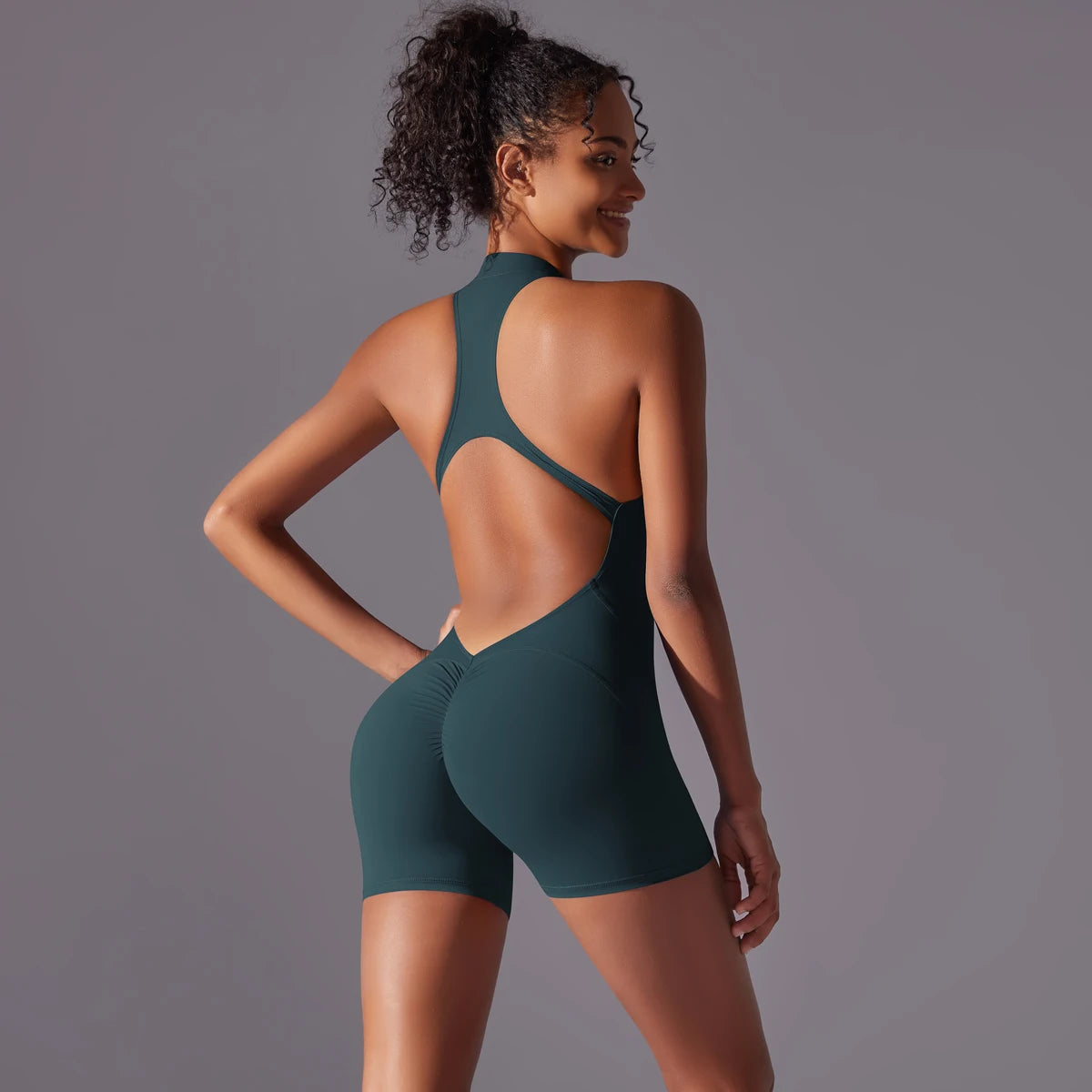 Fitness Bodysuit – Breathable One-Piece Sportswear for Gym & Yoga