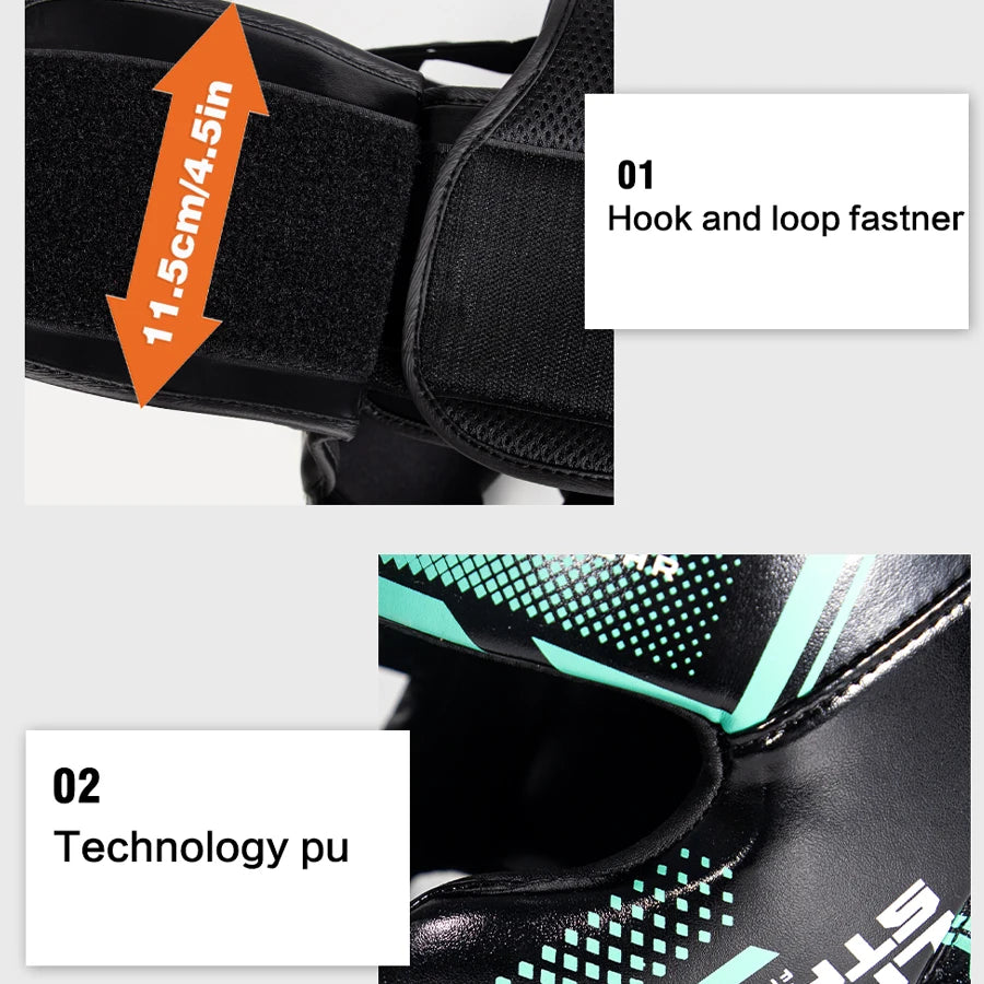 Last Stand Full-Cover Boxing Helmet – Thickened Head Guard for Karate, & Gym Training