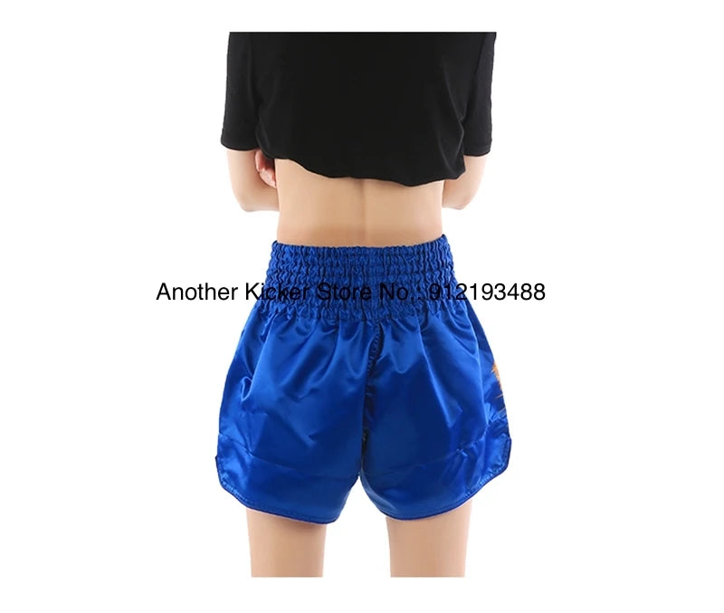 Muay Thai Shorts 2025 New Thai Boxing Shorts Women Men Child Patchwork Kickboxing Training Pants Gym MMA Martial Arts Fight Gear