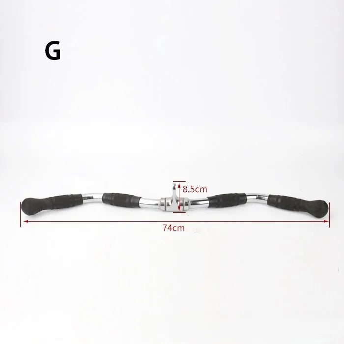 Heavy Duty Lat Pulldown Bar Solid T-Bar V-Bar for Rowing Workouts