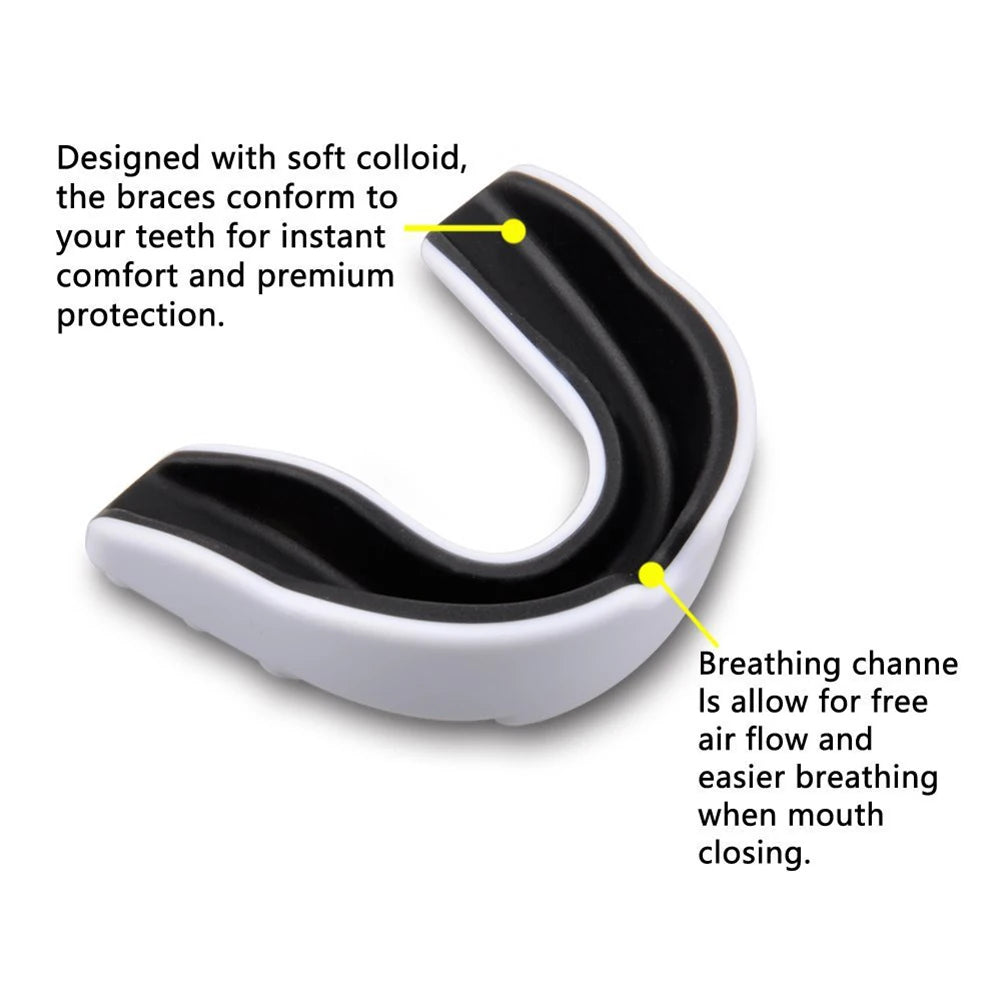 Mouth Guard Boxing Gum Shield Adults Junior Mouth Guard Sports Mouthguard for Football Wrestling Hockey Lacrosse Boxing