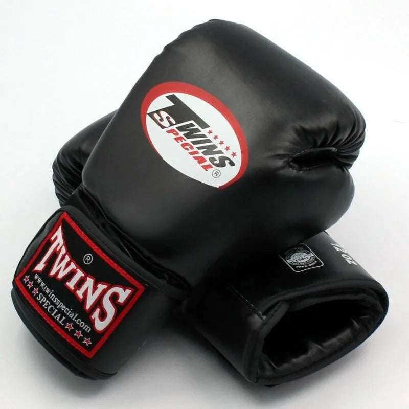 Twins PU Leather Boxing Gloves Professional MMA & Muay Thai Sparring Gloves
