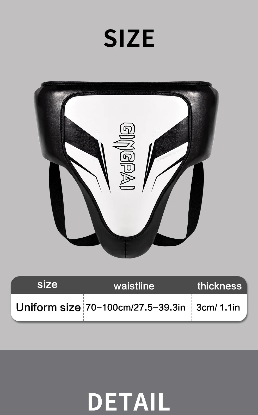 Gingpai Combat Sports Crotch Protector for Boxing, MMA, & Muay Thai