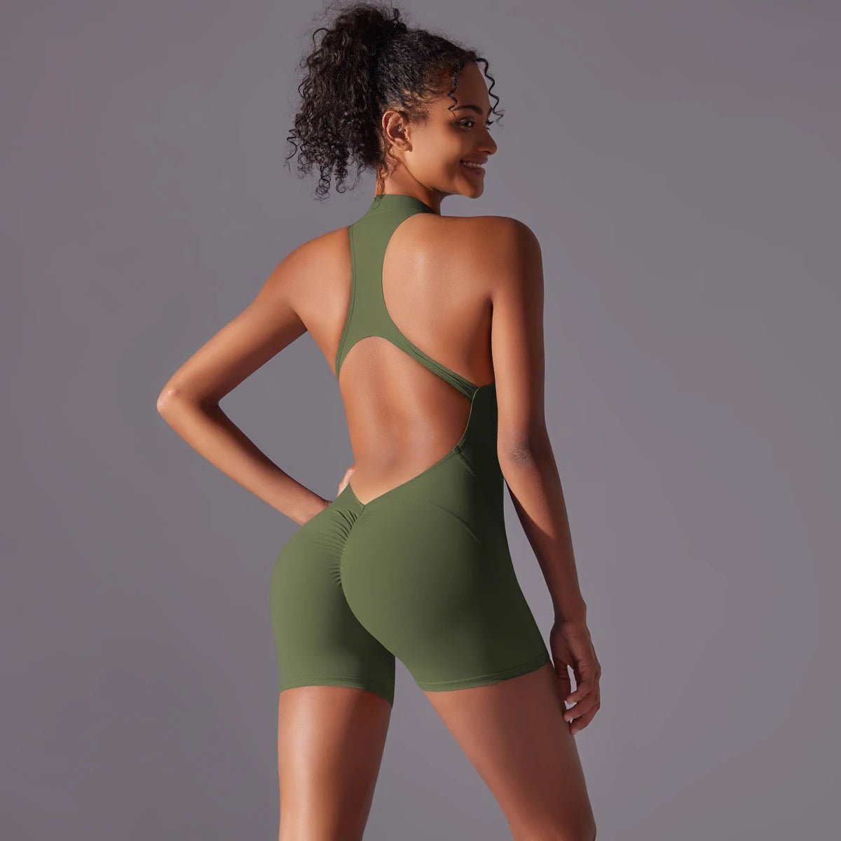 Fitness Bodysuit – Breathable One-Piece Sportswear for Gym & Yoga