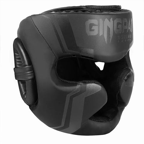 GINGPAI Martial Arts Helmet Kickboxing, MMA, Muay Thai Head Protection