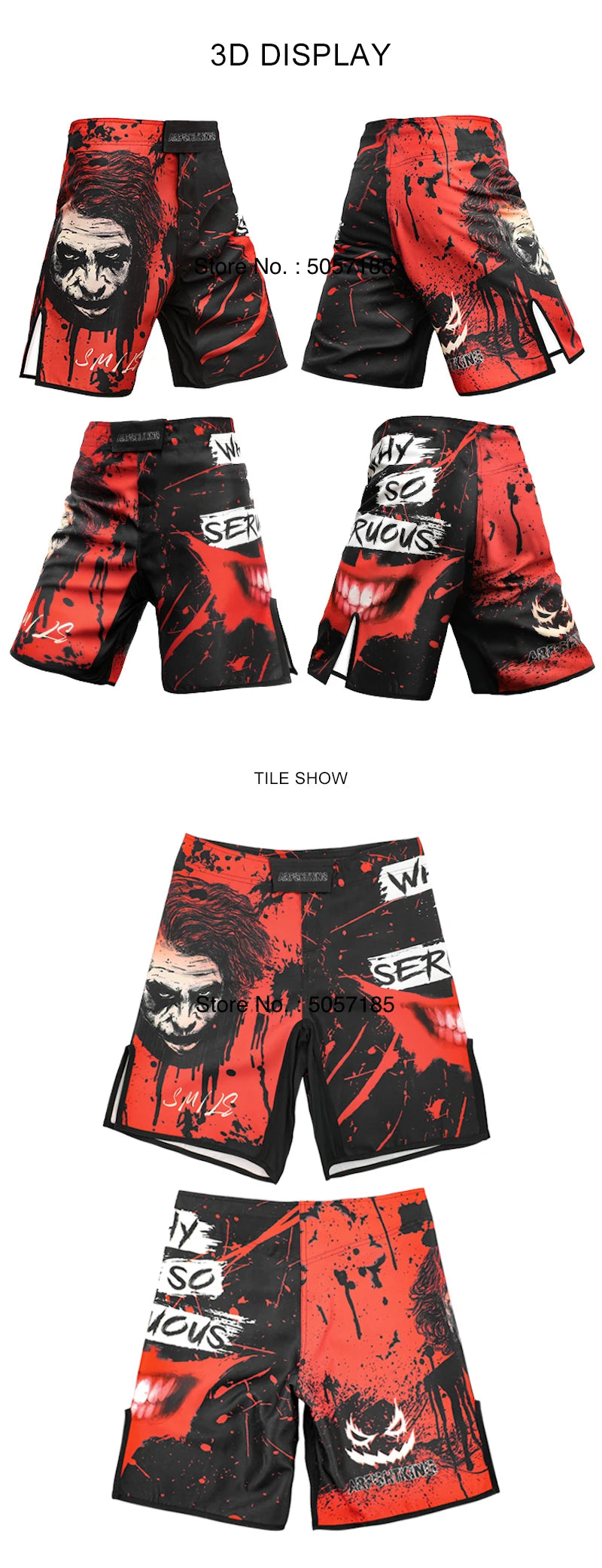 MMA Shorts Jiu Jitsu Muay Thai Pants Men's Fight Shorts Martial Arts BJJ Grappling Kickboxing Fighting Boxing Training Trunks