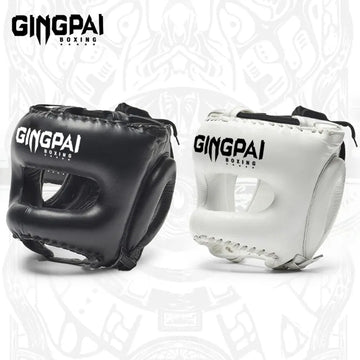 GINGPAI Full-Face MMA Helmet Kickboxing & Sanda Protection