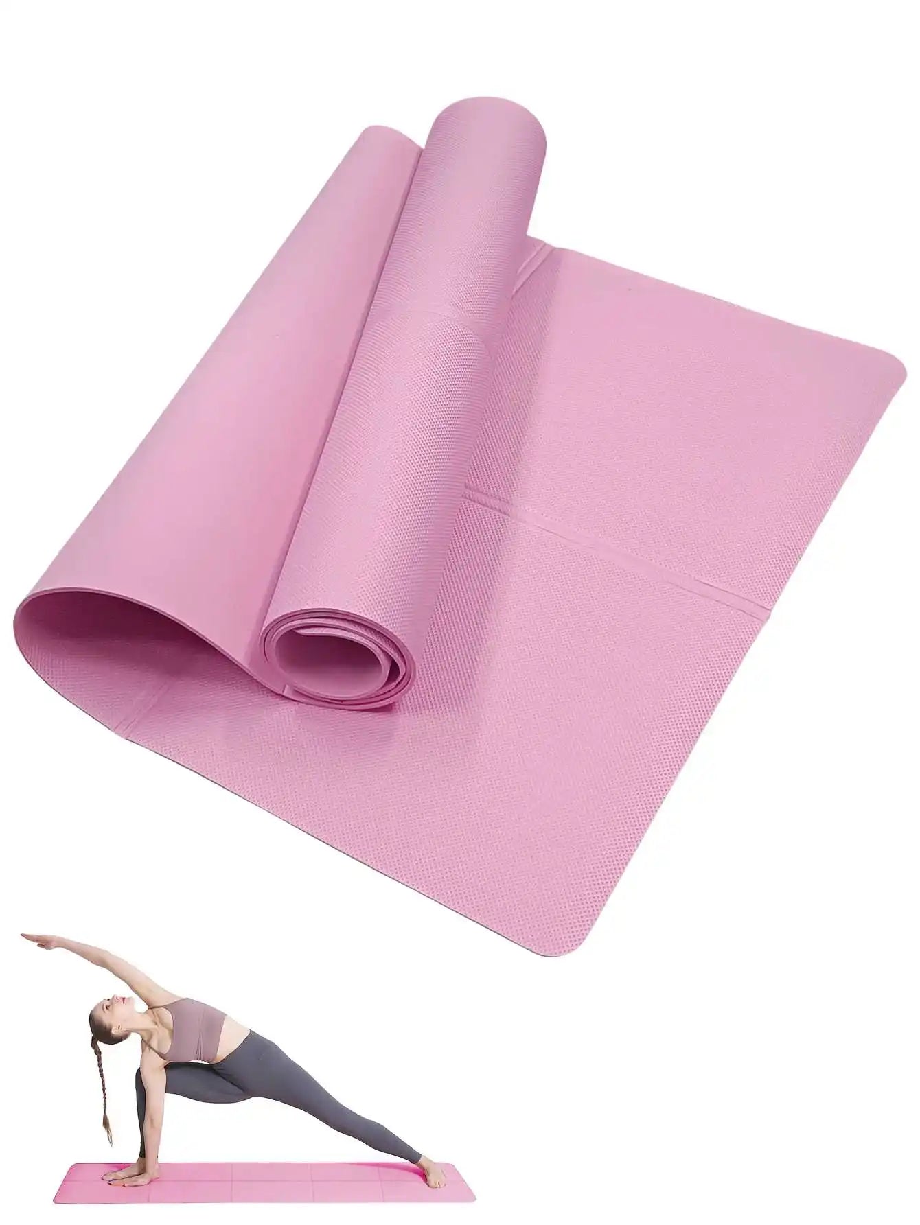 Portable Fitness Mat – Non-Slip Surface for Yoga and Home Exercise