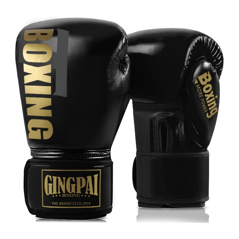 GINGPAI MMA Boxing Gloves – Muay Thai Sandbag Gloves for Training & Fighting