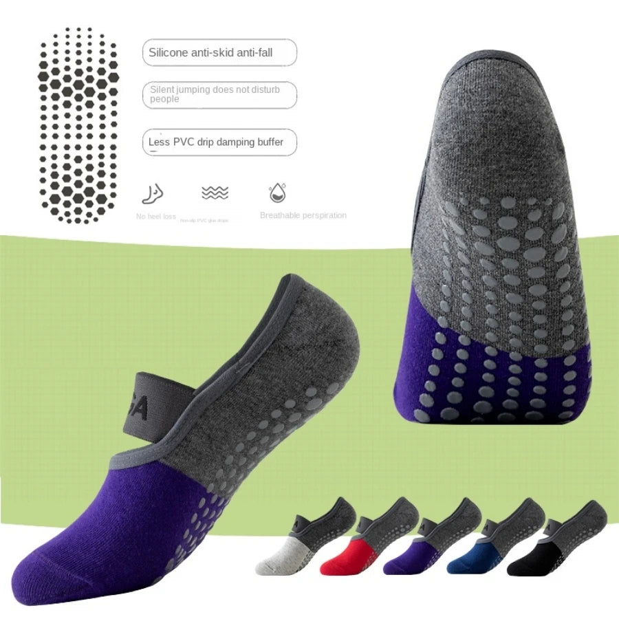 Barefoot Exercise Socks Anti-Slip Grip and Plain Yoga Socks