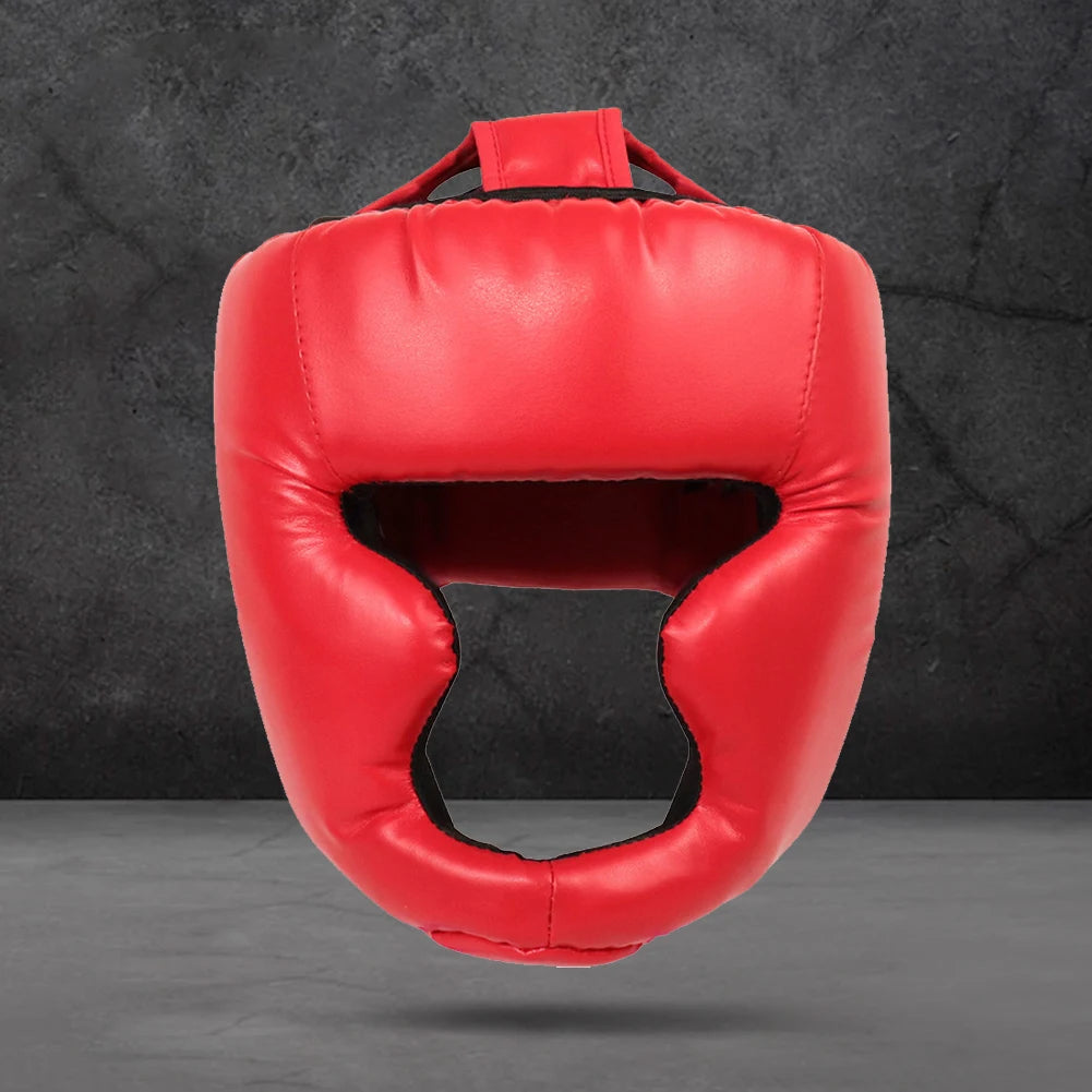 Boxing Headgear Protective PU Helmet for Adult Kids Muay Thai Martial Taekwondo W/mask for Wrestling Boxing Protective Equipment