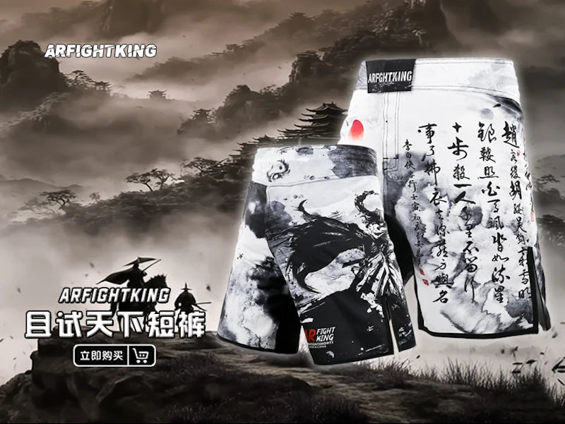 MMA Shorts Jiu Jitsu Muay Thai Pants Men's Fight Shorts Martial Arts BJJ Grappling Kickboxing Fighting Boxing Training Trunks