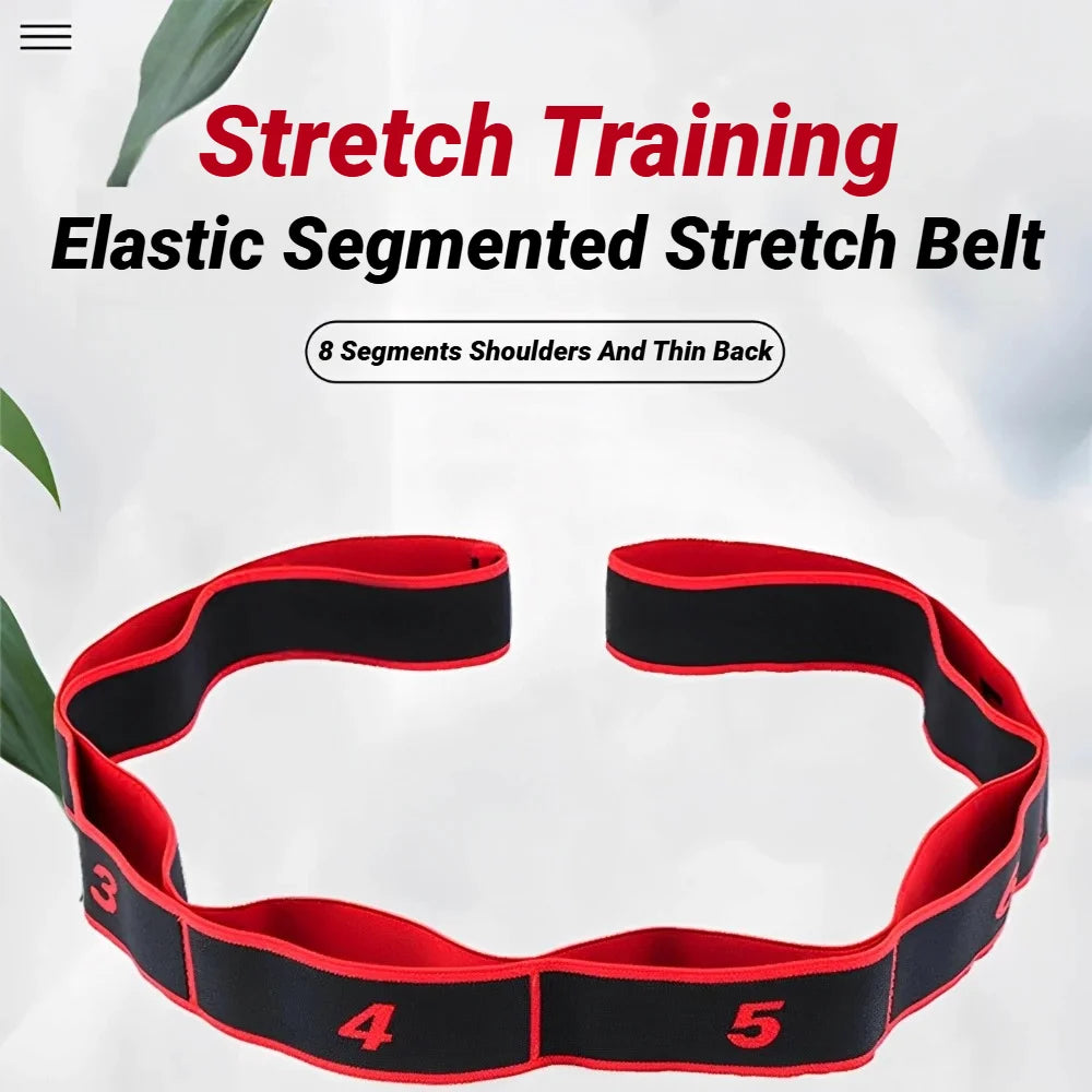 Yoga & Dance Stretching Belt Elastic Resistance Band for Pilates Workouts