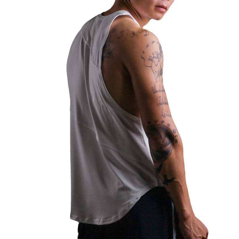 Summer Sleeveless Gym Tank Men’s Fitness Stringer Shirt