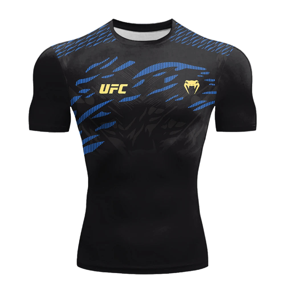 UFC Sports T-Shirt Men's Breathable Boxing & Fighting Tee