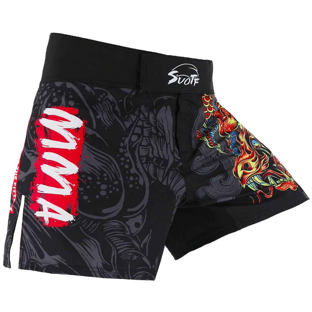 Pro MMA Shorts for Men Boxing, Kickboxing & MMA Workout Shorts