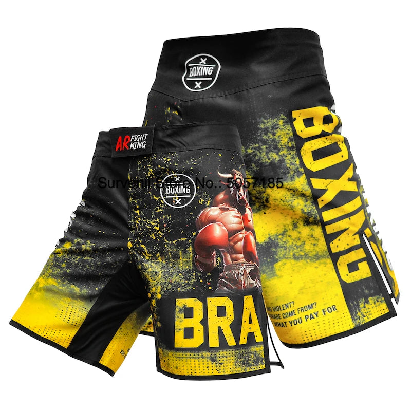 MMA Shorts Jiu Jitsu Muay Thai Pants Men's Fight Shorts Martial Arts BJJ Grappling Kickboxing Fighting Boxing Training Trunks