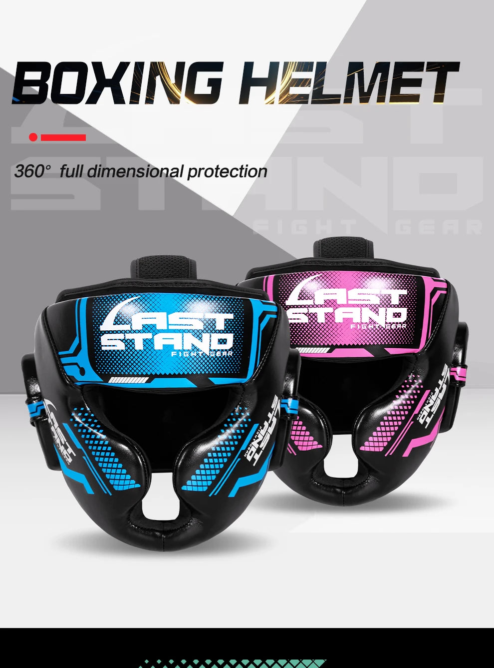 Last Stand Full-Cover Boxing Helmet – Thickened Head Guard for Karate, & Gym Training