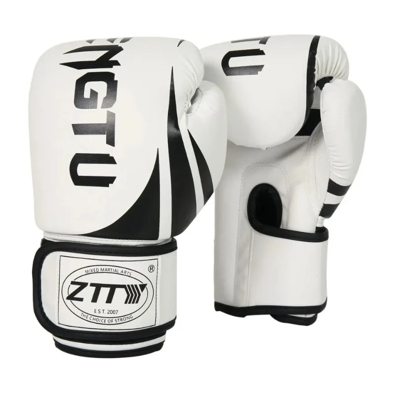 PU Breathable Boxing Gloves Professional Sanda, Muay Thai & Fighting Gloves