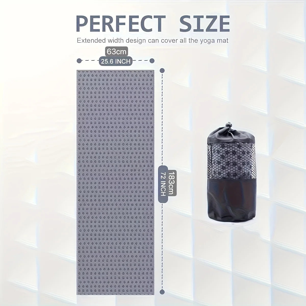 Sweat Absorbing Yoga Towel Non-Slip for Pilates & Hot Yoga