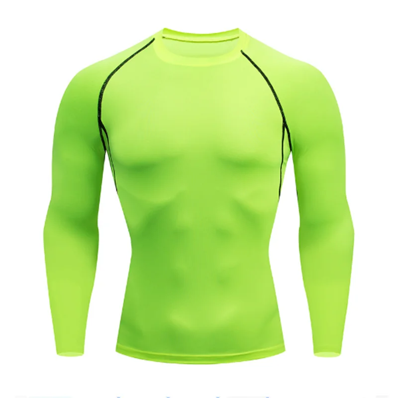 Men’s Long Sleeve Base Layer Quick-Dry Compression Training Set