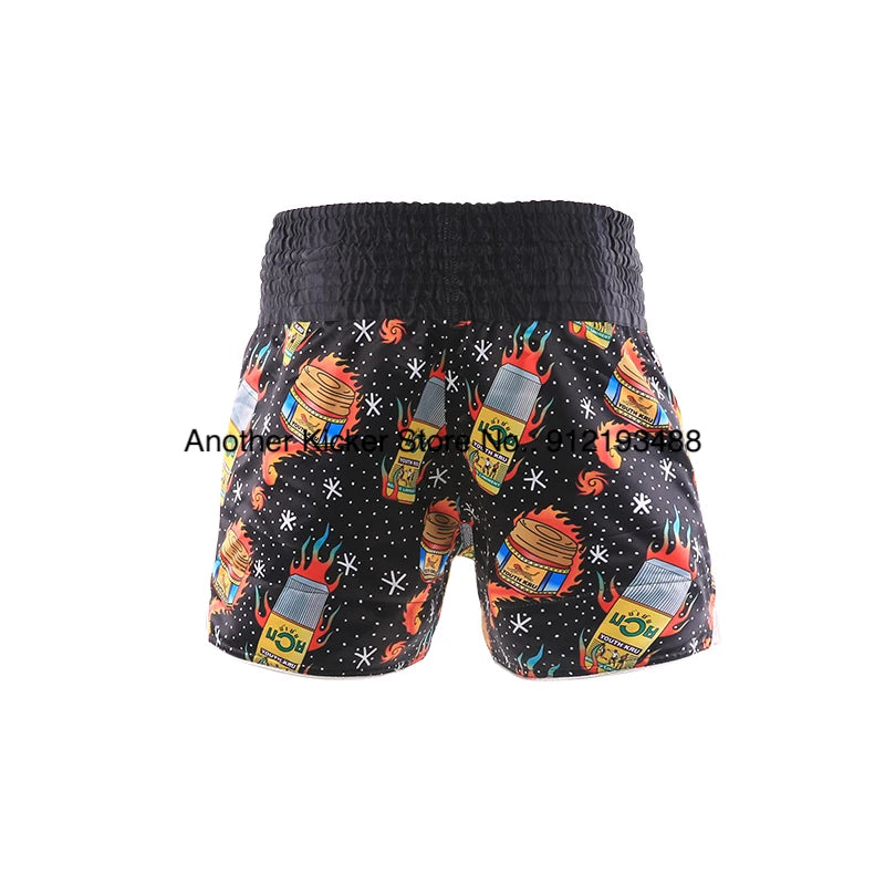 Muay Thai Shorts 2025 New Thai Boxing Shorts Women Men Child Patchwork Kickboxing Training Pants Gym MMA Martial Arts Fight Gear