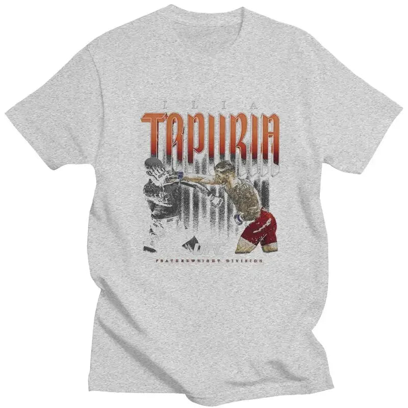 Custom Classic Ilia Topuria Boxer Spain Boxer T Shirt Men Short Sleeved Soft Cotton T-shirt Print Tee Tops Graphic Tshirts
