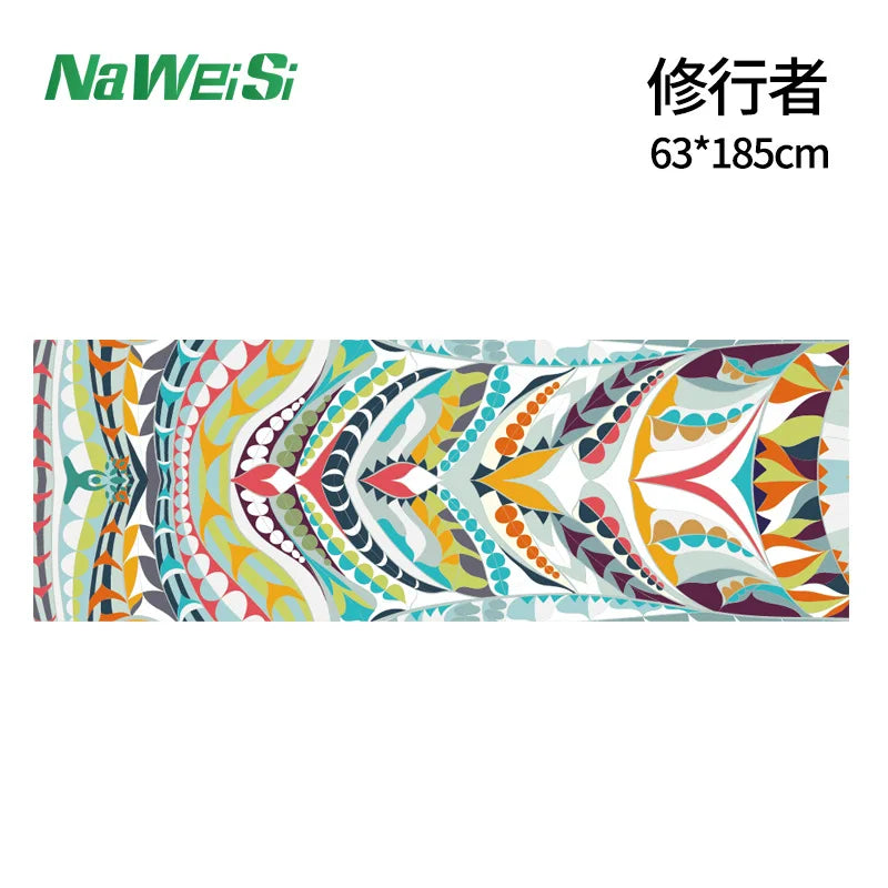 Double-Side Velvet Yoga Mat Towel Non-Slip, Quick-Dry & Portable