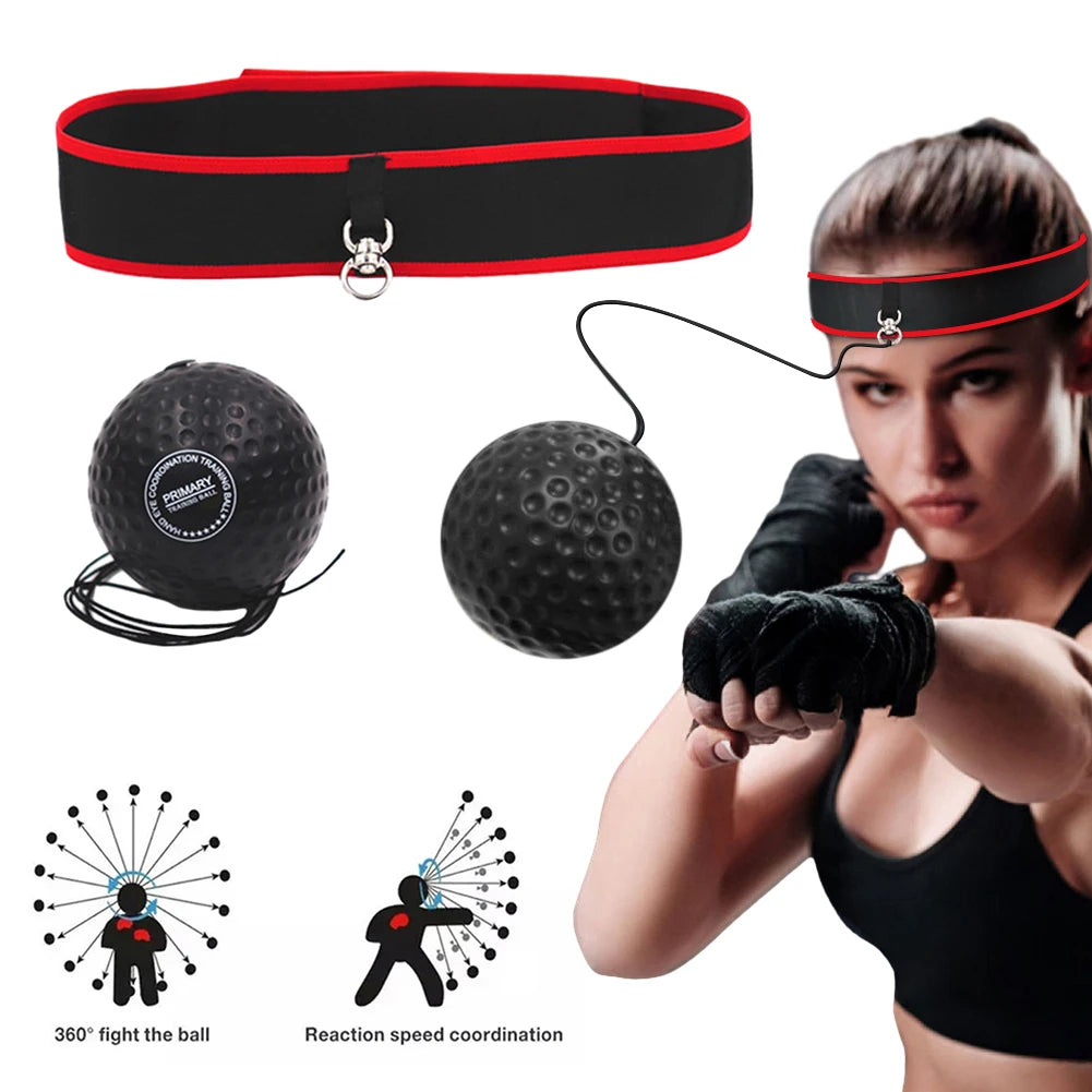 Boxing Reflex Ball with Adjustable Headband for Speed & Accuracy