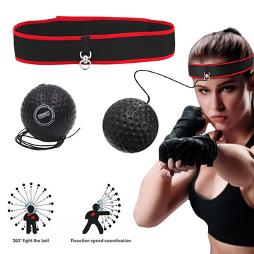 Boxing Reflex Ball with Adjustable Headband for Speed & Accuracy