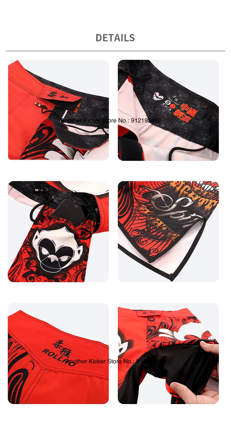 Tiger MMA Shorts BJJ Crossfit Wrestling Grappling Shorts Jiujitsu Martial Arts Combat Clothing Men Women Kickboxing Boxing Pants