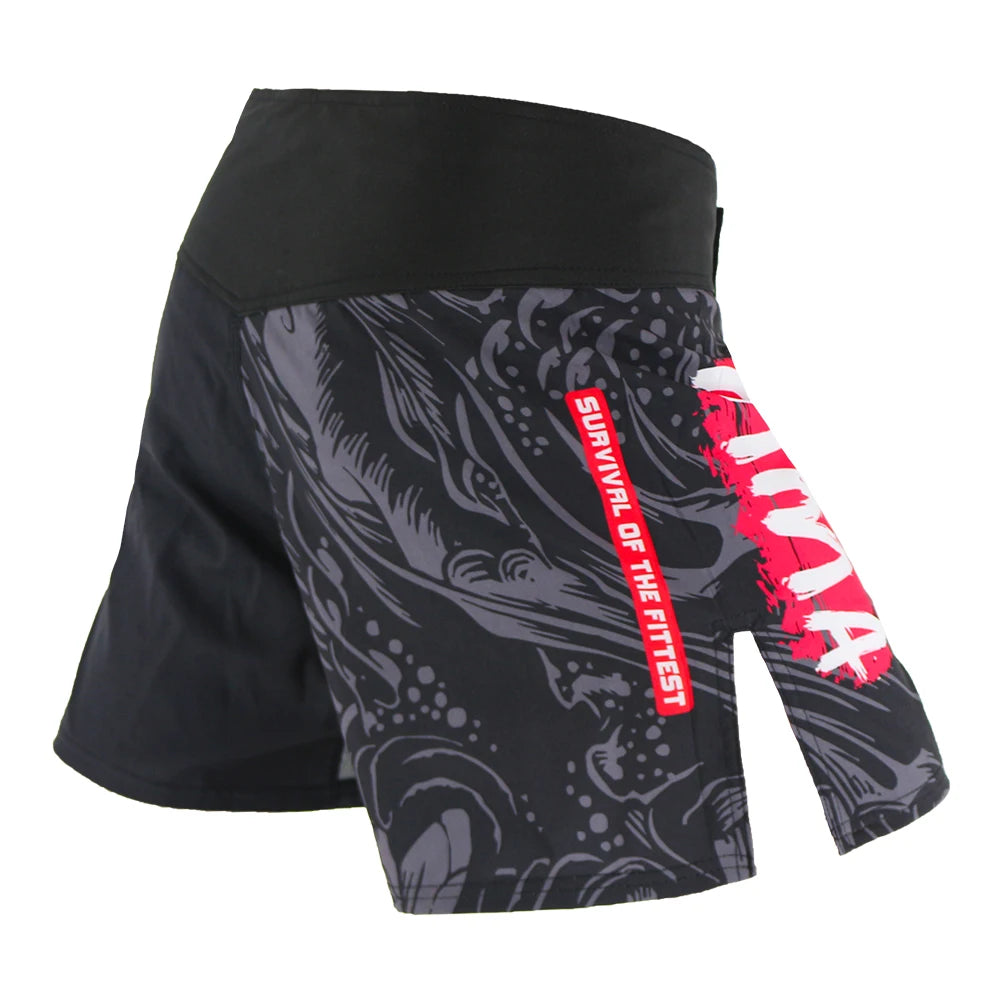 Pro MMA Shorts for Men Boxing, Kickboxing & MMA Workout Shorts