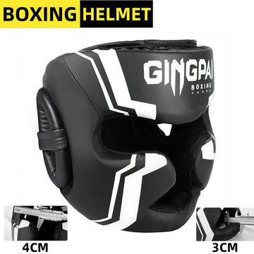 GINGPAI Martial Arts Helmet Kickboxing, MMA, Muay Thai Head Protection