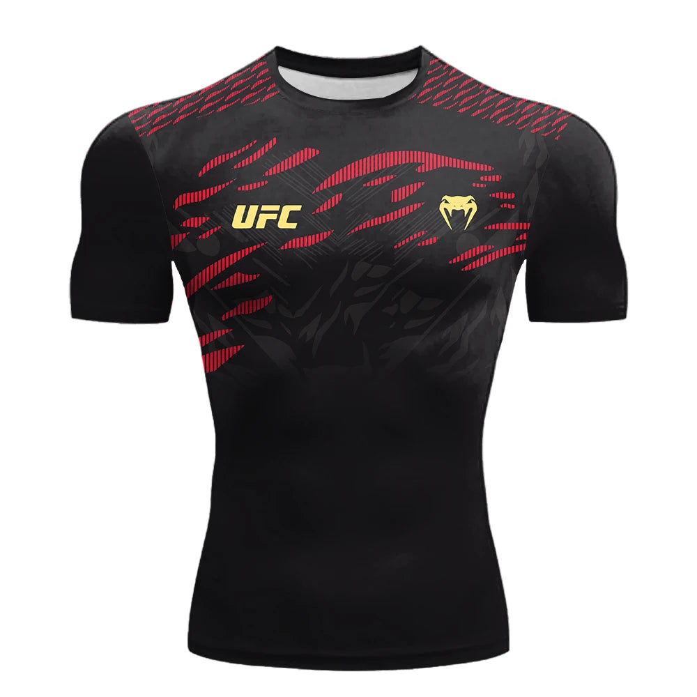 UFC Sports T-Shirt Men's Breathable Boxing & Fighting Tee