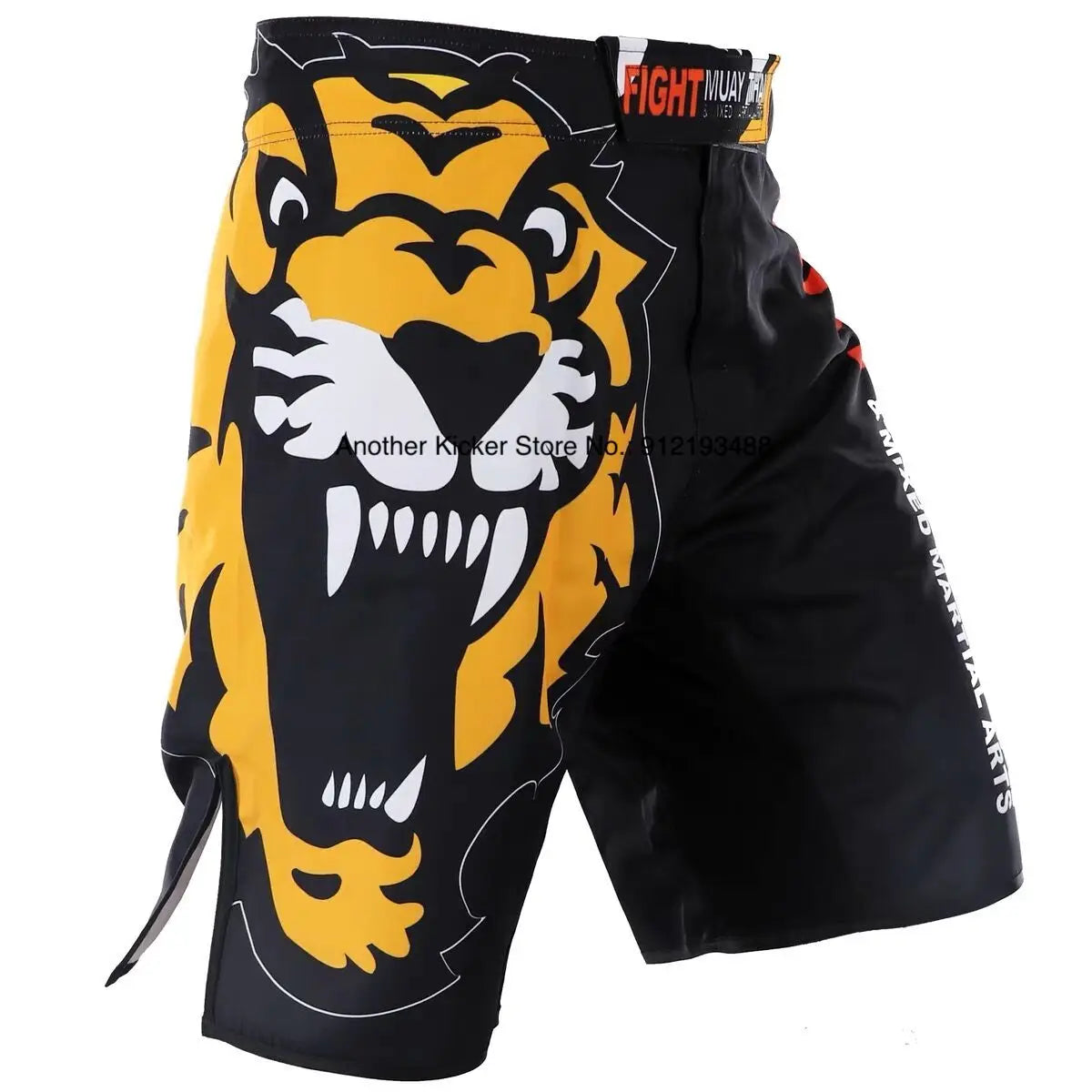 Tiger MMA Shorts BJJ Crossfit Wrestling Grappling Shorts Jiujitsu Martial Arts Combat Clothing Men Women Kickboxing Boxing Pants