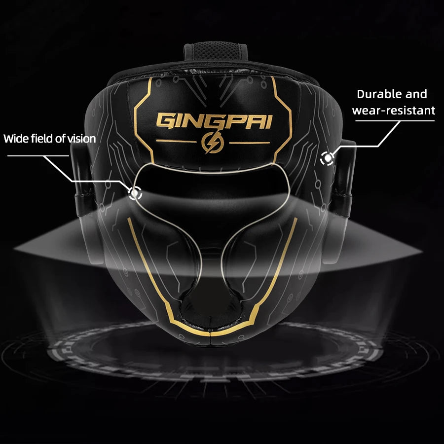 GINGPAI Head Protectors – Boxing & MMA Helmets for Competition & Training