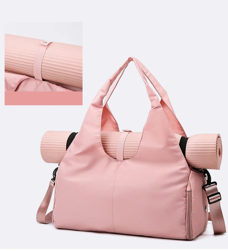 Women’s Yoga Mat Bag Large Capacity Travel & Fitness Handbag