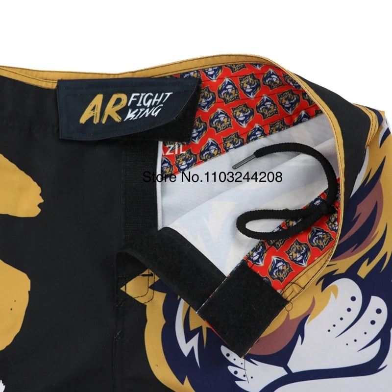 Tiger MMA Shorts BJJ Crossfit Wrestling Grappling Shorts Jiujitsu Martial Arts Combat Clothing Men Women Kickboxing Boxing Pants