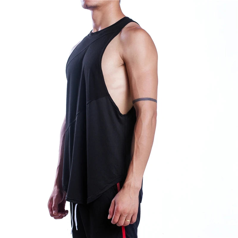 Summer Sleeveless Gym Tank Men’s Fitness Stringer Shirt